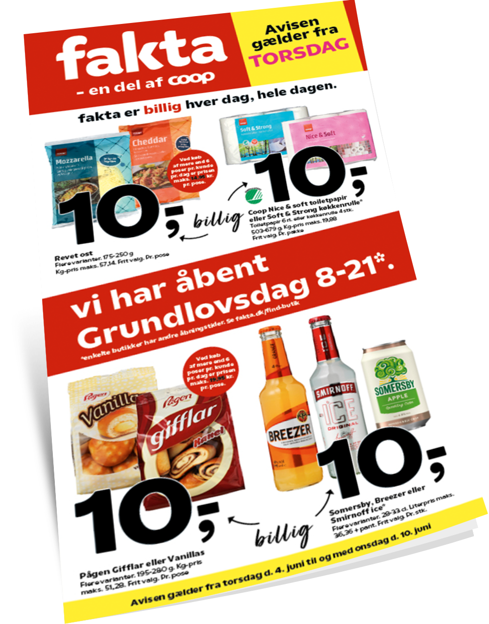 den nye avis er fyld med billige priser