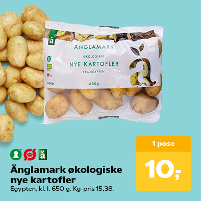 Änglamark økologiske nye kartofler