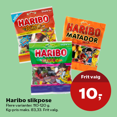 Haribo slikpose