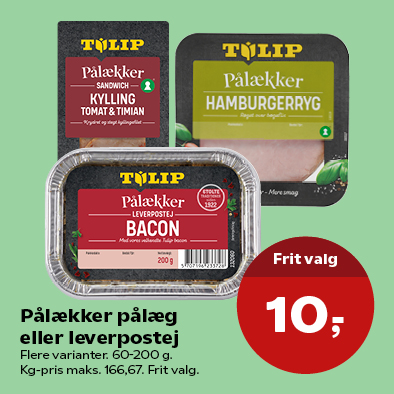 Pålækker pålæg, leverpostej eller salater