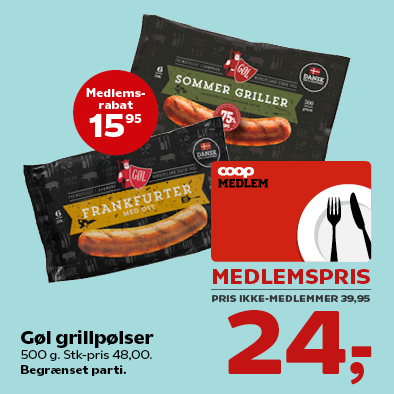 Gøl grillpølser