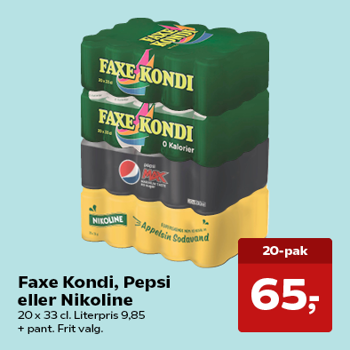 Faxe Kondi, Pepsi eller Nikoline