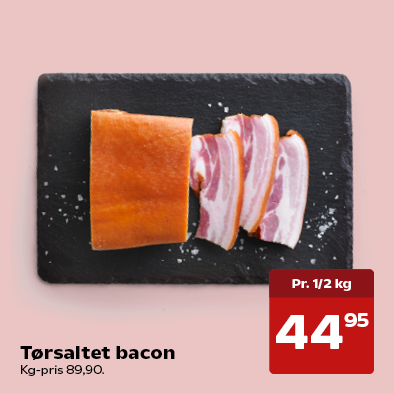 Tørsaltet bacon