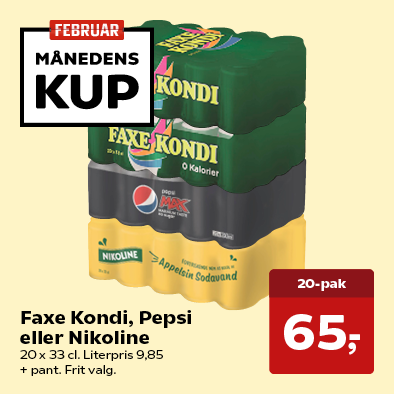 Faxe Kondi, Pepsi eller Nikoline