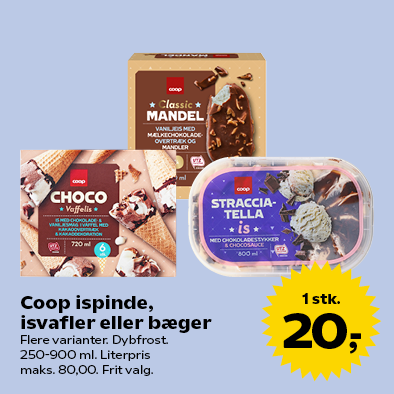 Coop ispinde, isvafler eller bæger