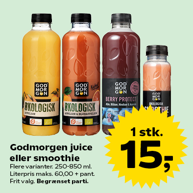 Godmorgen juice eller smoothie