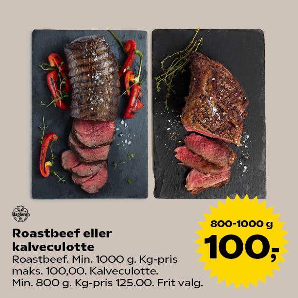 Roastbeef eller kalveculotte