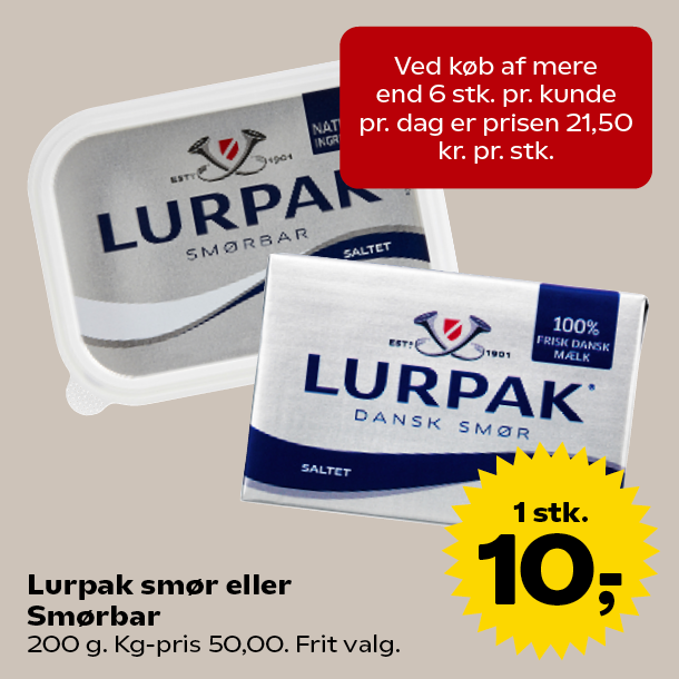 Lurpak smør eller Smørbar